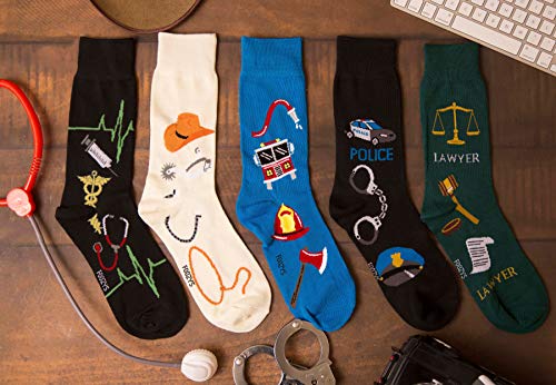 Foozys Men’s Fun Tools Working Man Novelty Crew Socks | 2 Pair Foozys