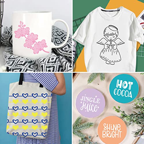 SPECUT XINPOCUT infusible Transfer Ink Sheets(21pcs/Set, 12''x12'') - Solid Color Paper Sublimation for Cricut Mug Press, Silhouette Cameo or Heat SPECUT