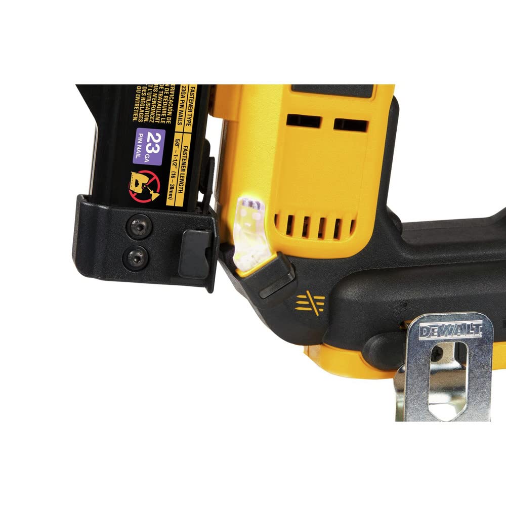DEWALT ATOMIC Compact Series™ 20V MAX* Brushless Cordless 23 Ga. Pin Nailer (Tool Only) (DCN623B) DEWALT