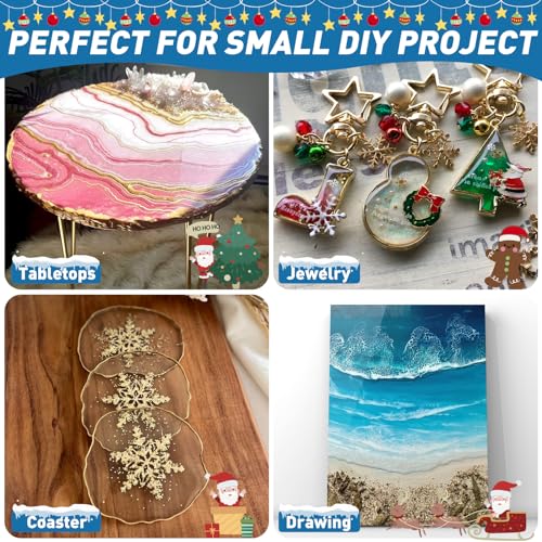 Fast Cure Epoxy Resin 80oz-Shabebe Upgrade 4H Demold Epoxy Resin with 3X Anti-Yellowing, Crystal Clear & Bubble Free Epoxy Resin, Casting & Coating Shabebe