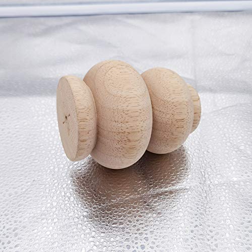 Btibpse Wood Furniture Legs 4 Inch Sofa Couch Chair Ottoman Loveseat Cabinet Legs Replacement Feet Unfinished Bun Foot Pack of 4 Btibpse