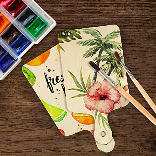 24 Pieces Mini Wood Cutting Board with Handle Wooden Chopping Board Paddle Unfinished Mini Cheese Board Small Serving board Cooking Butcher Block for Yinkin