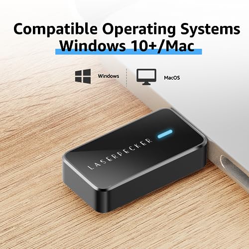 LaserPecker Laser Engraver Accessories, Bluetooth Dongle & Batch Engraving Button for LP2 & LP3 Engraving Machines - Effortlessly Engrave for PC LaserPecker