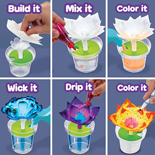Crayola Paper Flower Science Kit, Color Changing Flowers, Gift for Kids Ages 7, 8, 9, 10 Crayola