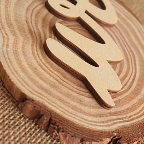Joyavo 5 Pcs Unfinished Wood Sign Cutout Hello Welcome Thankful Home Love Wooden Letter Sign Block Words Sign for Wreath Crafts Door Hanger Wall Art Joyavo