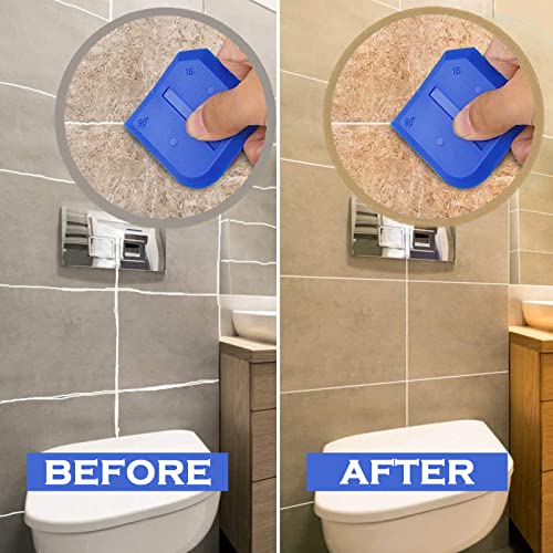 12Pcs Caulking Tool Kit, Professional Silicone Profiling Kit with Sealant Finishing Tools and Caulk Removal Tools Lankki