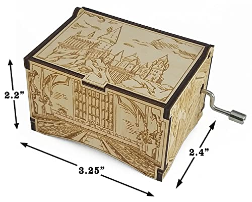 TheLaser'sEdge, Hogwarts Castle, Harry Potter Music Box with Hedwig's Theme - Solemnly Quote TheLaser'sEdge