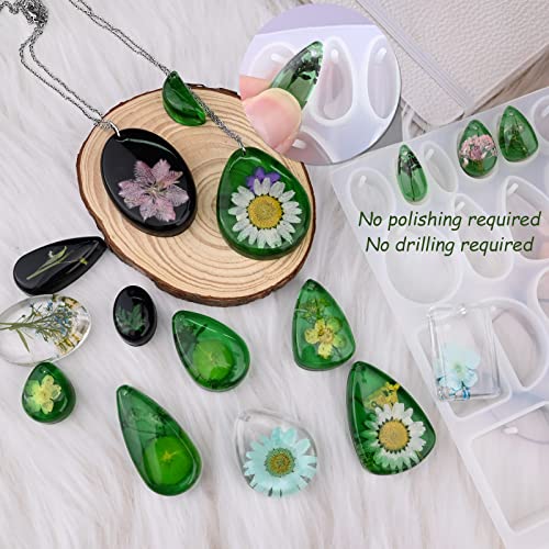 Resin Jewelry Molds, Jewelry Molds for Resin Casting, Silicone Molds for Epoxy Resin, Pendant Mold for DIY Gem Cabochon Pendant, Earring, Necklace Actvty