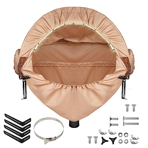 GARVIN Miter Saw Dust Collection Hood with Light, Dust Solution for Table Miter Saw, Chop Saw Hood Dust Collector Attachment, Accessory Holes, with Garvin