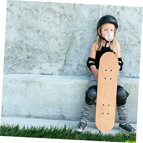 Happyyami 1pc Hand Drawn Skateboard Wood Skateboard Painting Skateboard Whale Cutout Unfinished Skateboard Deck Kids Toy DIY Skate Deck Children's Happyyami