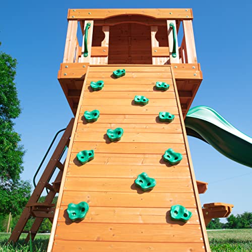 Backyard Discovery Woodland All Cedar Wood Playset Swing Set Backyard Discovery