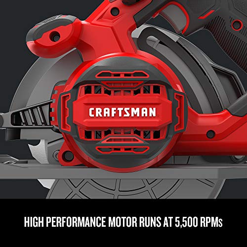 CRAFTSMAN Circular Saw, 7-1/4 inch, 15 Amp, Corded (CMES510) Craftsman