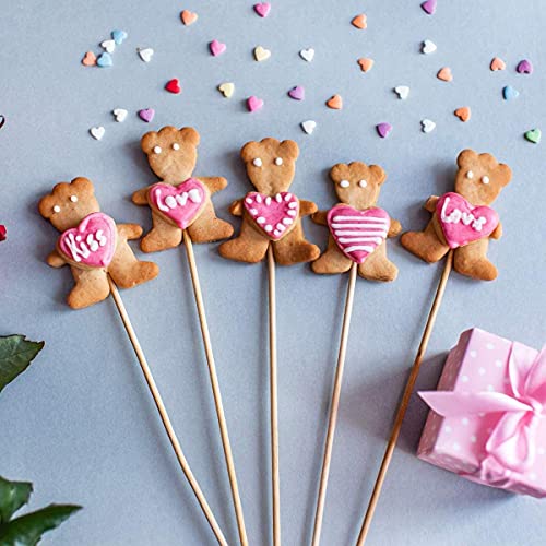 HOPELF 25PCS Dowel Rods Wood Sticks Wooden Dowel Rods - 1/4 x 6 Inch Unfinished Bamboo Sticks - for Crafts,Hardwood Dowel Rod Assortment,Wooden Rod HOPELF