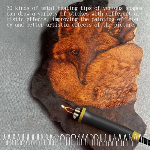 LH20 Wood Burning Kit,Wood Burning Tool,Digitally Adjustable Temperature Wood Burner Kit,Professional Wood Burner Tool Kit for Adults Beginners FIRElood