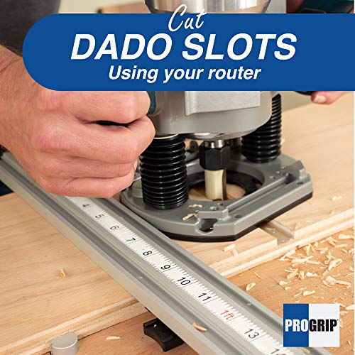 ProGrip Straight Edge Clamps Ideal for Cutting Large Sheets of Plywood and Dado Slots (All 3 Clamps 24, 36 and 50 inch) Peachtree Woodworking Supply