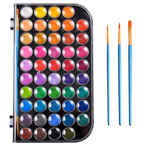 Watercolor Paint Set with 48 Premium Paints, Water Color Paint Set