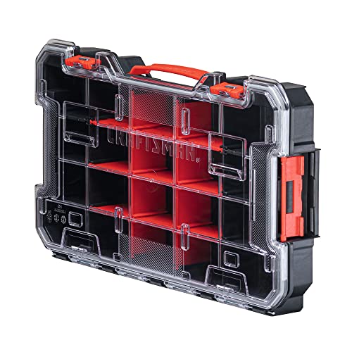 CRAFTSMAN VERSASTACK Storage Organizer, Small Parts Organizer, 20-Compartments, Lid Includes Secure Latch (CMST17828) Craftsman