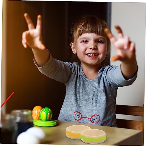 TEHAUX 12 pcs DIY Wooden Bracelet Wood Bangle Bracelets Wooden Cuff Bangle Unfinished Wood Bangle Slap Bracelets for Unfinished Wood Ring Wood Wrist TEHAUX