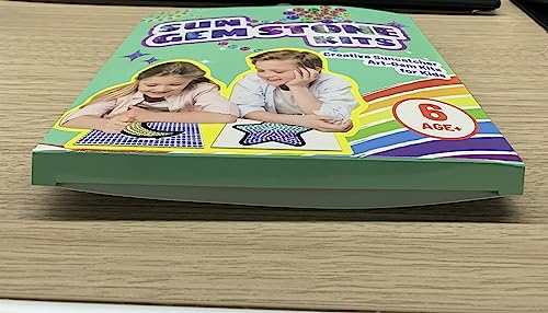 Window Suncatcher Gem Art Diamond Painting Kits for Kids - Fun Arts & Crafts 6 Sheets Flowers Gem Art Painting Kits by Numbers for Girl, Birthday atydkug