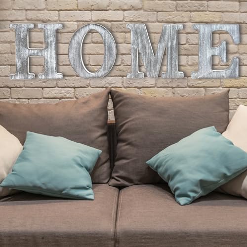 WOODOUNAI 8 Inch Wood Letters Unfinished Rustic Wood Letters for Wall Decor Decorative Standing Letters Slices Sign Board Decoration for Craft Home woodounai