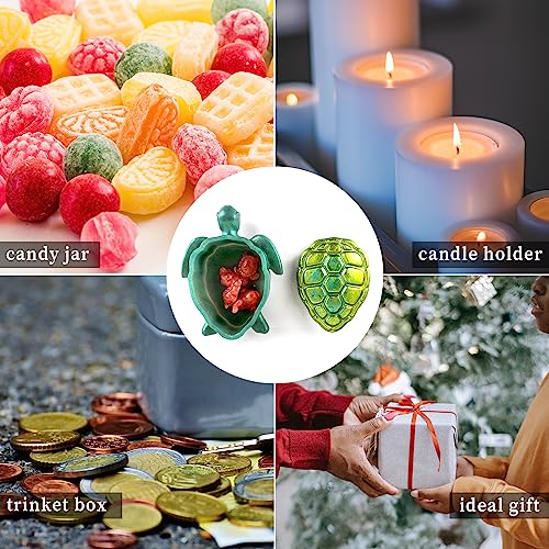Sea Turtle Box Resin Mold with Lid, Creative Container Epoxy Resin Casting Mould, Sea Animal Silicone Storage Mold DIY Jewelry Holder Trinket Plate Wehous
