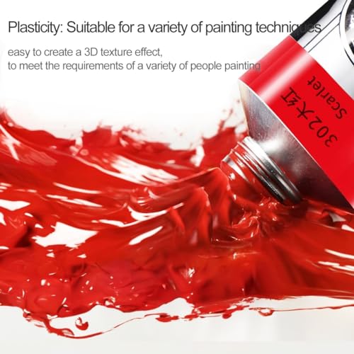 LIGHTWISH Oil Paint,21 Vibrant Oil Colors,50ml Large Tubes, Oil Based Paint for Canvas Painting, Art Supplies for Artist Beginners Adults Students LIGHTWISH