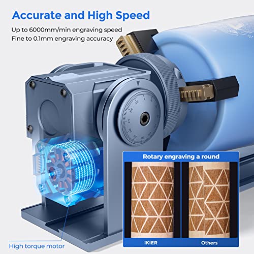 IKIER R1 Pro 4-in-1 Laser Rotary Set, Multi-Function Chuck and Roller Rotary for Most Laser Engraver, Jaw Chuck Rotary, Y-axis Rotary Roller for IKIER