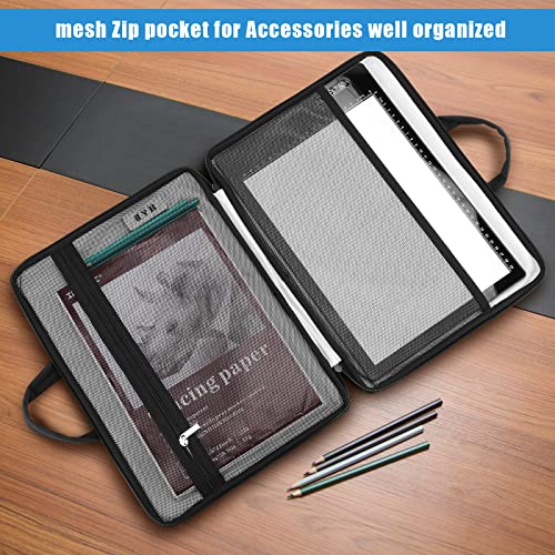 Case for A4 Light Box, IMAGE Waterproof 14 Inch Light Box Travel Storage Case Pouch Cover with Pockets Protective Light Pad Case for A4 Tracing Light IMAGE