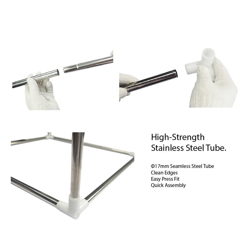 Makacces Laser Engraver Enclosure with Smoke Vent, Fireproof Fabric, Eye Protection Film, 25x25x13 Inch Laser Engraving Machine Protective Cover, for Makacces