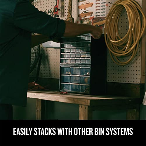 Craftsman Plastic Storage Organizer Bin System, 9 Compartment, Modular, Home Office Craftsman