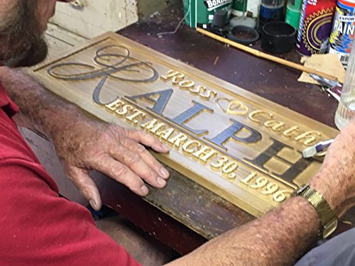 ADVPRO Personalized Custom Made Solid Pine Wood rustic home sign décor - wedding, anniversary, housewarming - fully customized with First/Last/Family AdvPro