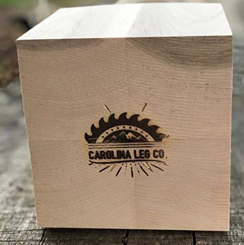 CAROLINA LEG CO. Chunky Farmhouse Table Legs - Unfinished - DIY Furniture - Turned Legs - Set of 4 - Dimensions: 3.5" x 29" CAROLINA LEG CO.