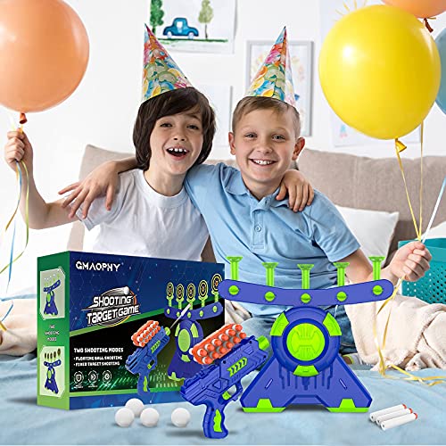 GMAOPHY Shooting Games Toy Gift for Age 5, 6, 7, 8, 9, 10+ Years Old Kids, Glow in The Dark Boy Toy Floating Ball Targets with Foam Dart Toy Blaster, GMAOPHY