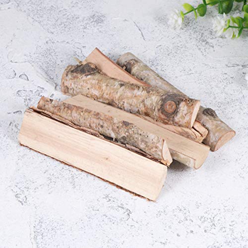 8PCS Christmas Birch Logs Natural Wooden Branches Unfinished Wood Log DIY Christmas Wooden Crafts Photo Props for Xmas Christmas Holiday Table WoodArtSupply