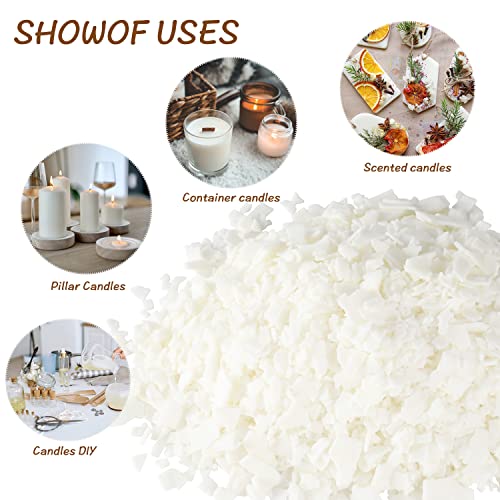 Natural Soy Wax for Candle Making 10 lb Bag Soy Wax Flakes,DIY Candle Wfmolcand