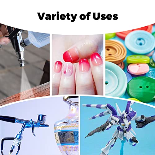 ARTME 24 Colors Airbrush Paint Set Include Metallic and Neon Colors, Opaque & Water Based Acrylic Paint, Leather & Shoe Airbrush Paint Kit for Artme