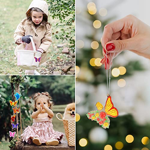 Butterfly Keychain Mold, Silicone Resin Molds for Keychain, 12 Styles Butterfly Jewelry Pendant Mold for Epoxy Resin, Unique Keychain Ornament Mold Wehous