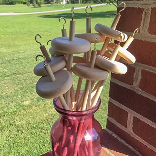 HOZEON 100 PCS 3/8 x 6 Inch Dowel Rods Wood Sticks, Natural Wooden Dowel Rods Dowel Sticks, Unfinished Wood Sticks for Crafts and DIY Project HOZEON