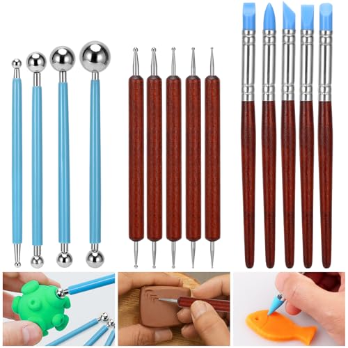 Blisstime Pottery Tools 42PCS Ceramic Tools, Pottery Tool Kit with Portable Case, Polymer Clay Tools Sculpting, Ceramics Tool Kit Clay Tool Set Blisstime