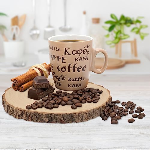 6 PCS 10-12 Inch Natural Wood Slices, Unfinished Paulownia Wood Circles with Barks for Coasters, DIY Crafts, Christmas Rustic Wedding Ornaments and GNIEMCKIN