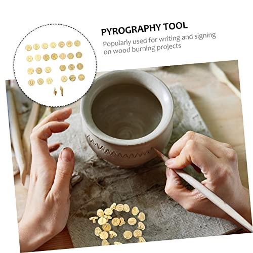 NOLITOY 2 Sets Copper Letter Wood Burning Tip Kit for DIY Personalisation NOLITOY