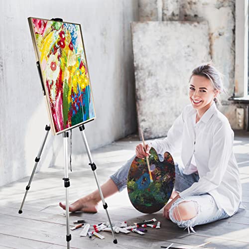 Ns Jymb Portable Artist Easel Stand, Adjustable Easel for Painting Canvases Height from 17 to 66 Inch,Carry Bag for Table-Top/Floor Didplaying and Ns Jymb