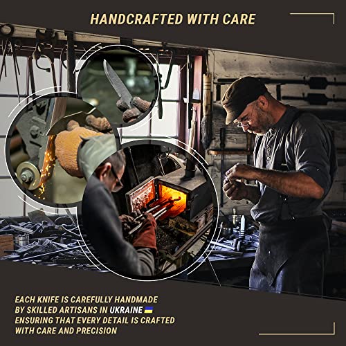 BeaverCraft Bushcraft Knife Full Tang with Leather Sheath Fixed Blade Knives Bushcraft Knife Carbon Steel Bush Knife Camping Knife Survival Camp BeaverCraft