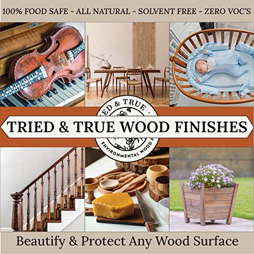 Tried & True Danish Oil – Quart – All Natural, All Purpose Finish for Wood, Metal, Food Safe, Solvent Free, VOC Free, Non Toxic Wood Finish, Tried & True