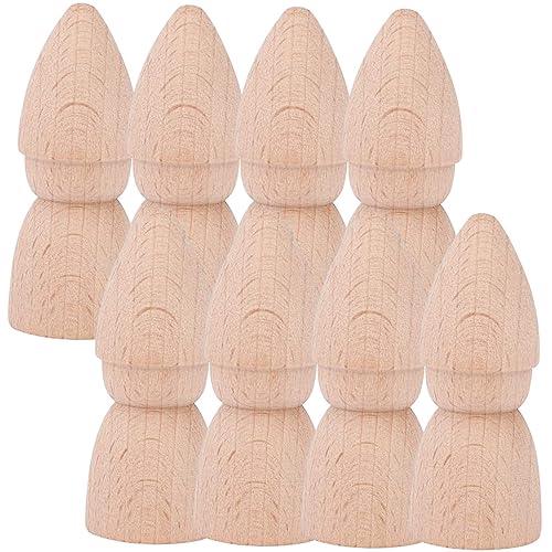 LABRIMP 8pcs Wooden Puppet Graffiti Peg Doll Wood Doll Bodies Family Member Wood Peg DIY Wooden Peg Doll Decorative Peg People Wood Peg Angel Puppet LABRIMP