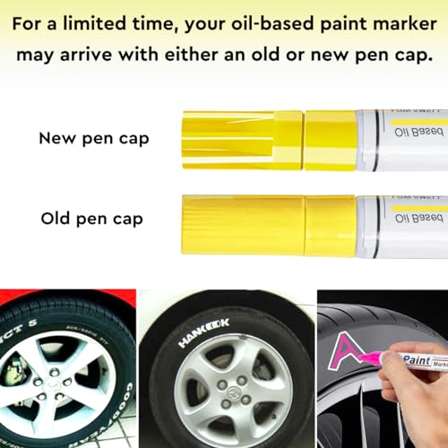 Oil Based Paint Pen, Permanent Paint Marker: Quick-Dry, Waterproof Paint Set of 12 for Rock Painting, Glass, Fabric, Ceramic, Wood, Metal, Mug, DAPAWIN