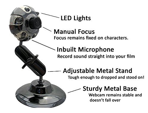 Zu3D Complete Stop Motion Animation Software Kit For Kids Includes Camera Handbook And Two Software Licenses Works On Windows Apple Mac OS X And iPad Zu3D