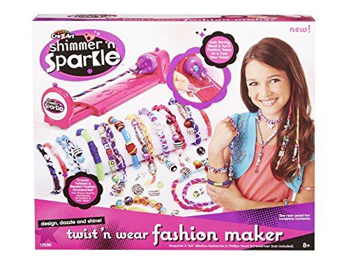 Shimmer and Sparkle 3 in 1 Twist 'n Wear Jewelry 'n Fashion Maker Cra-Z-Art