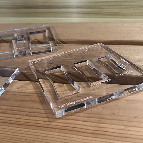 inBovoga 3 Pcs Router Templates for Woodworking, Bowtie Router Template Jig Kit, Butterfly Inlay Template Decorative inBovoga