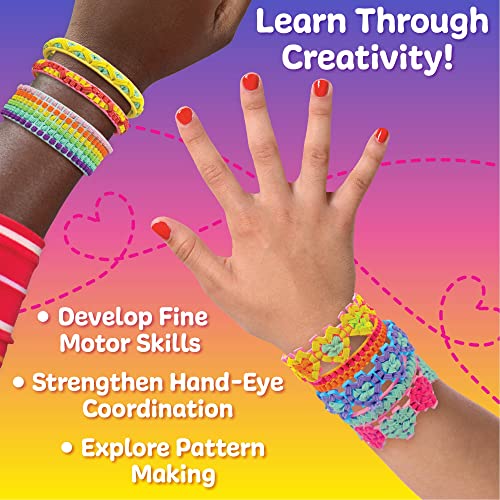Just My Style Fashion Punch Style & Stitch Loom, Friendship Bracelet Kit, Jewelry Making Activity, Great for Birthday Parties, Sleepovers & Travel, Just My Style